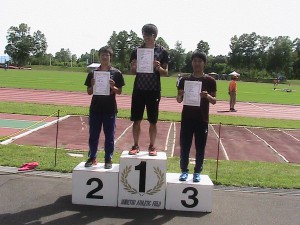 士別100m第3位